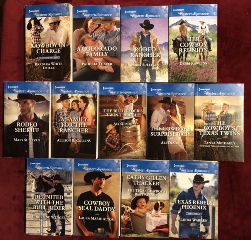 Lot of 13 Harlequin Western Romance Books - Free Shipping