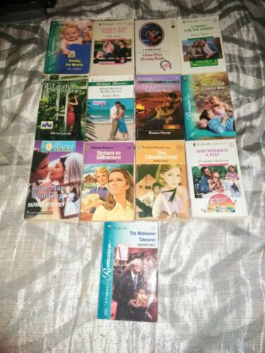 Lot Of 17 Harlequin/Silhouette Romance Paperback Books Various Years
