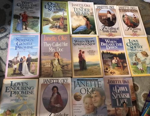 Janette Oke Lot of 15 Books Love Comes Softly When Breaks the Dawn & MORE