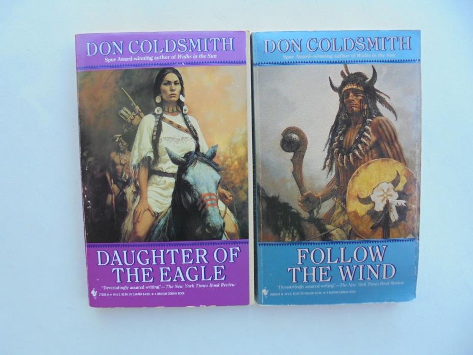 Lot of 2 Don Coldsmith DAUGHTER OF EAGLE / FOLLOW WIND Don Pedro Western