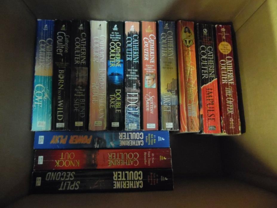 Large Lot of 25 Catherine Coulter Romantic Suspense, Romance Paperback Books