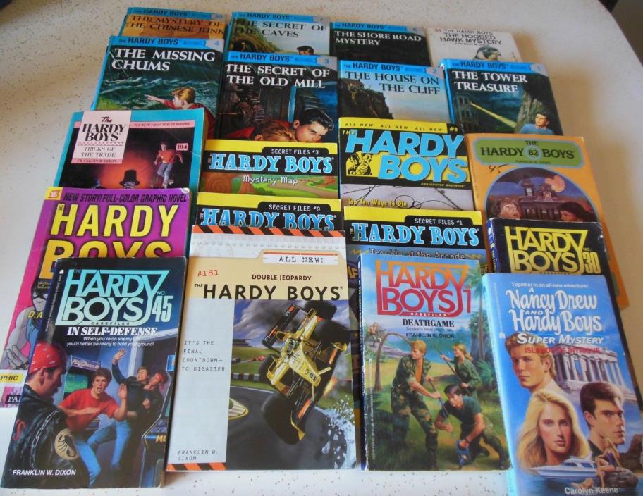 Hardy Boys 20 Item HC PB Mixed Lot Secret Case Files Kids Mystery Reading Dixon