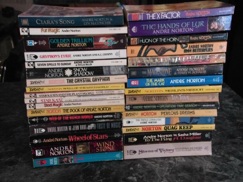 Andre Norton lot of 30 Fantasy paperbacks
