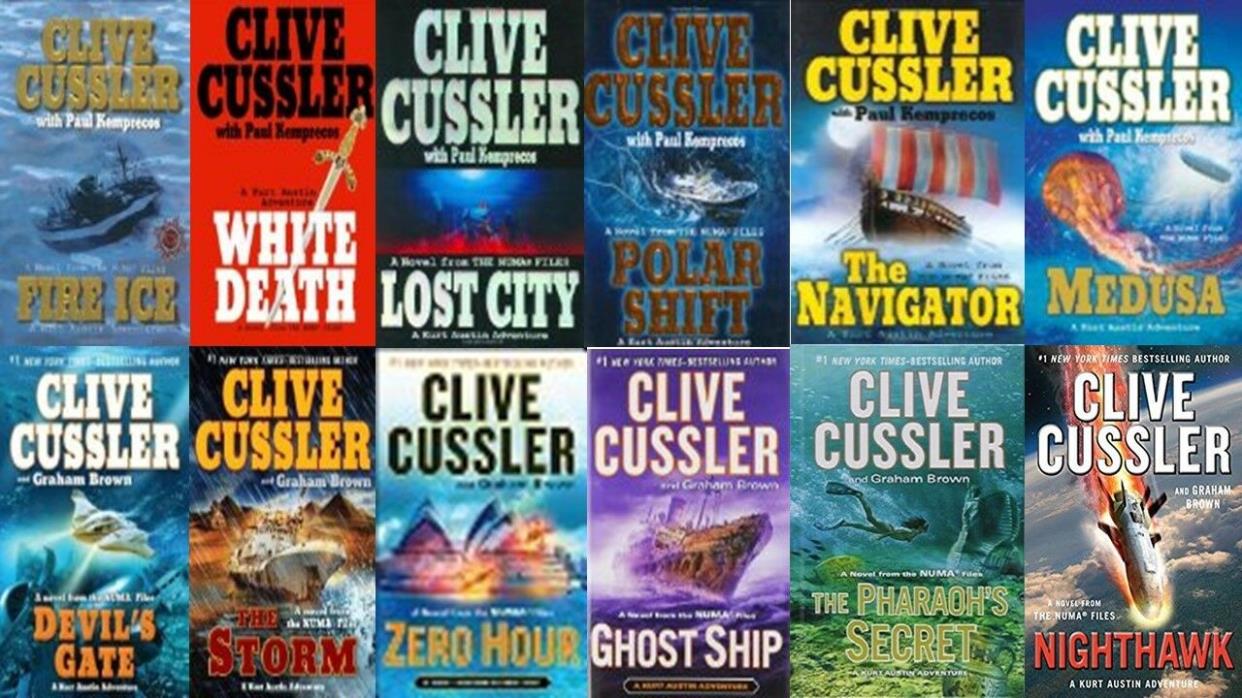Lot of 12 Clive Cussler 