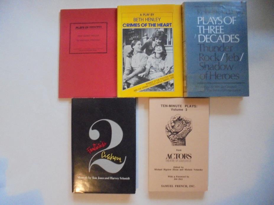5 Lot Plays Script Thunder Rock Jeb Shadow Heroes Crimes Heart Fantasticks Actor