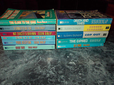 Susan Dunlap lot of 11 mystery paperback