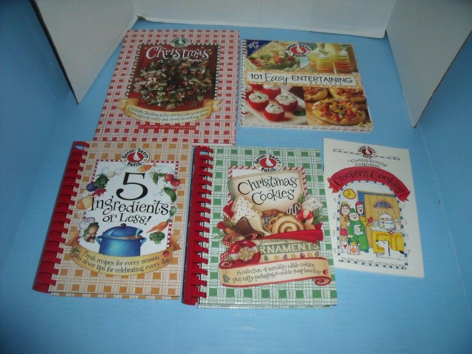 LOT OF 11 GOOSEBERRY PATCH COOKBOOKS*5 INGREDIENTS OR LESS*CROCKERY COOKING