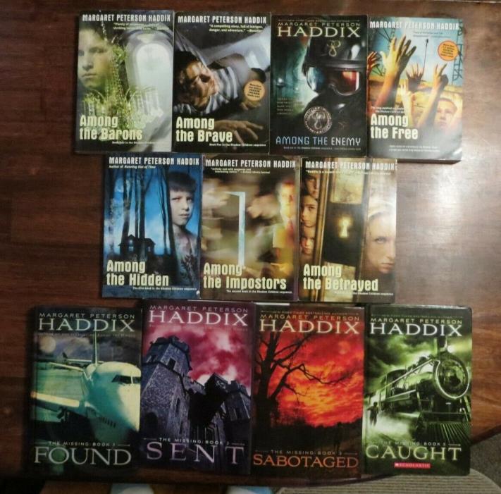 2 series by Margaret Peterson Haddix - The Missing & Shadow Children - 11 books