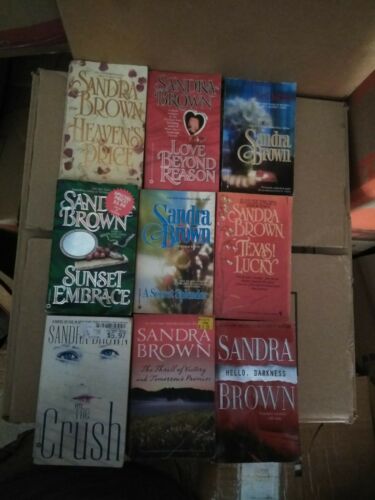 lot of 11 sandra brown paperback books
