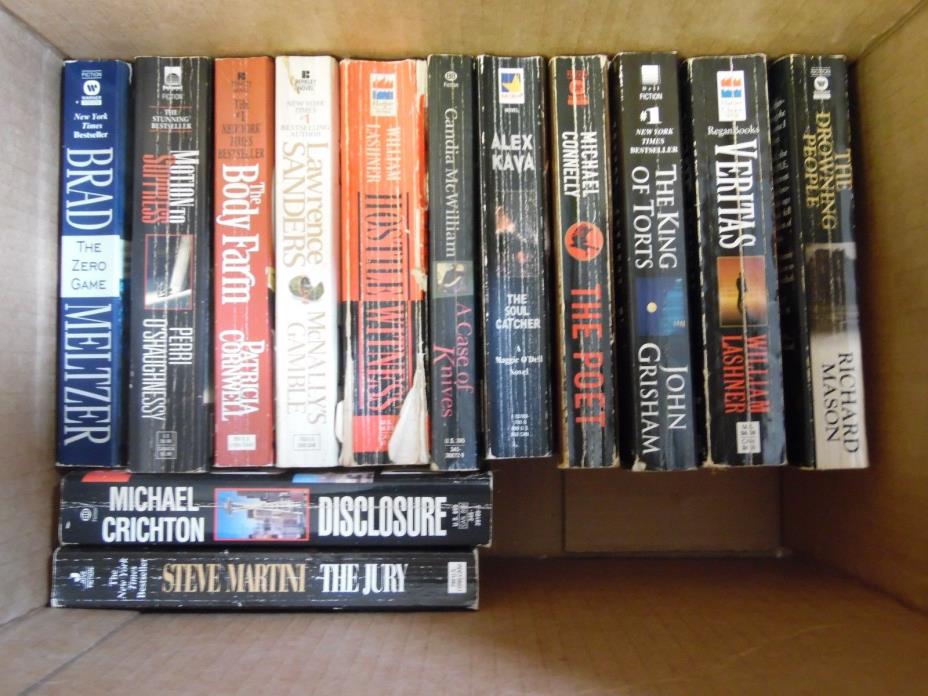 Large Lot of 35 Mystery, Thriller, Suspense Paperbacks