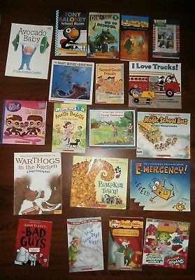 Lot of 19 Wonderful Scholastic Children's Learning Reading Picture Story Books