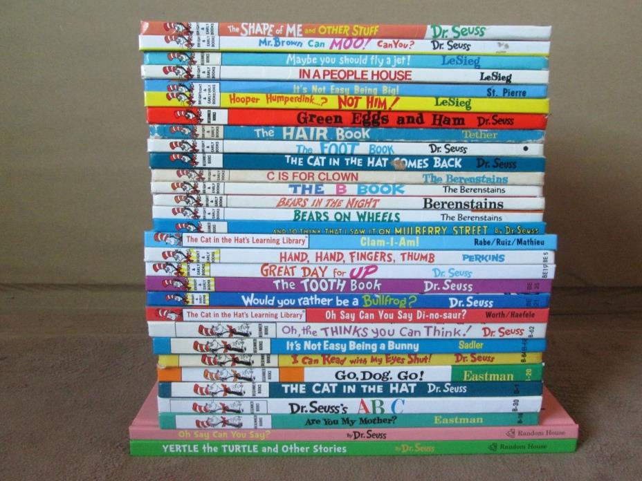 Lot of 30 DR. SEUSS BRIGHT & EARLY BOOKS FOR BEGINNING BEGINNERS Hardcovers