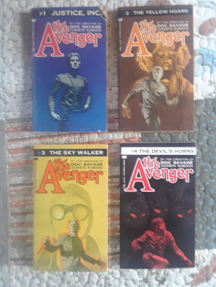 All 36 of Kenneth Robeson's Avenger novels in Warner paperbacks