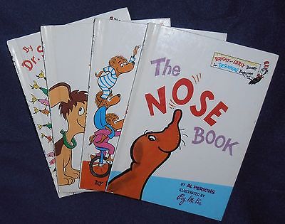 Lot of 4 DR. SEUSS BRIGHT AND EARLY BOOKS FOR THE BEGINNING BEGINNER.