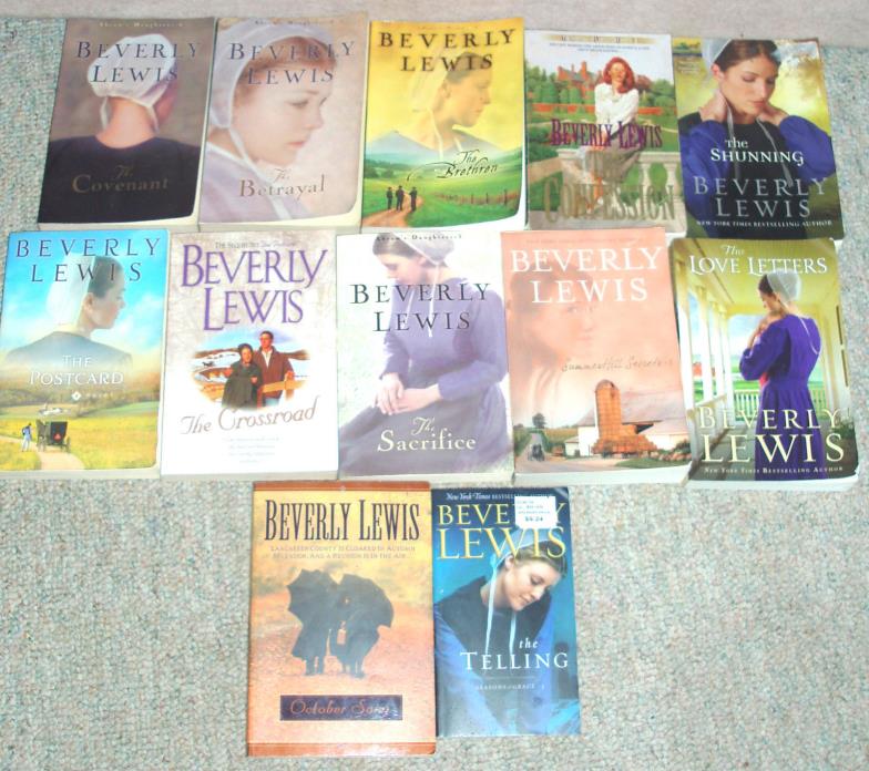 Lot of 12 BEVERLY LEWIS Amish paper back books