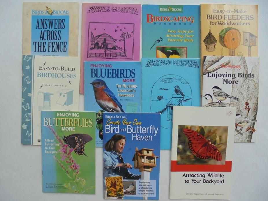 11Lot Wildlife Backyard Bluebirds Butterflies Purple Martins Bird Bloom Watcher