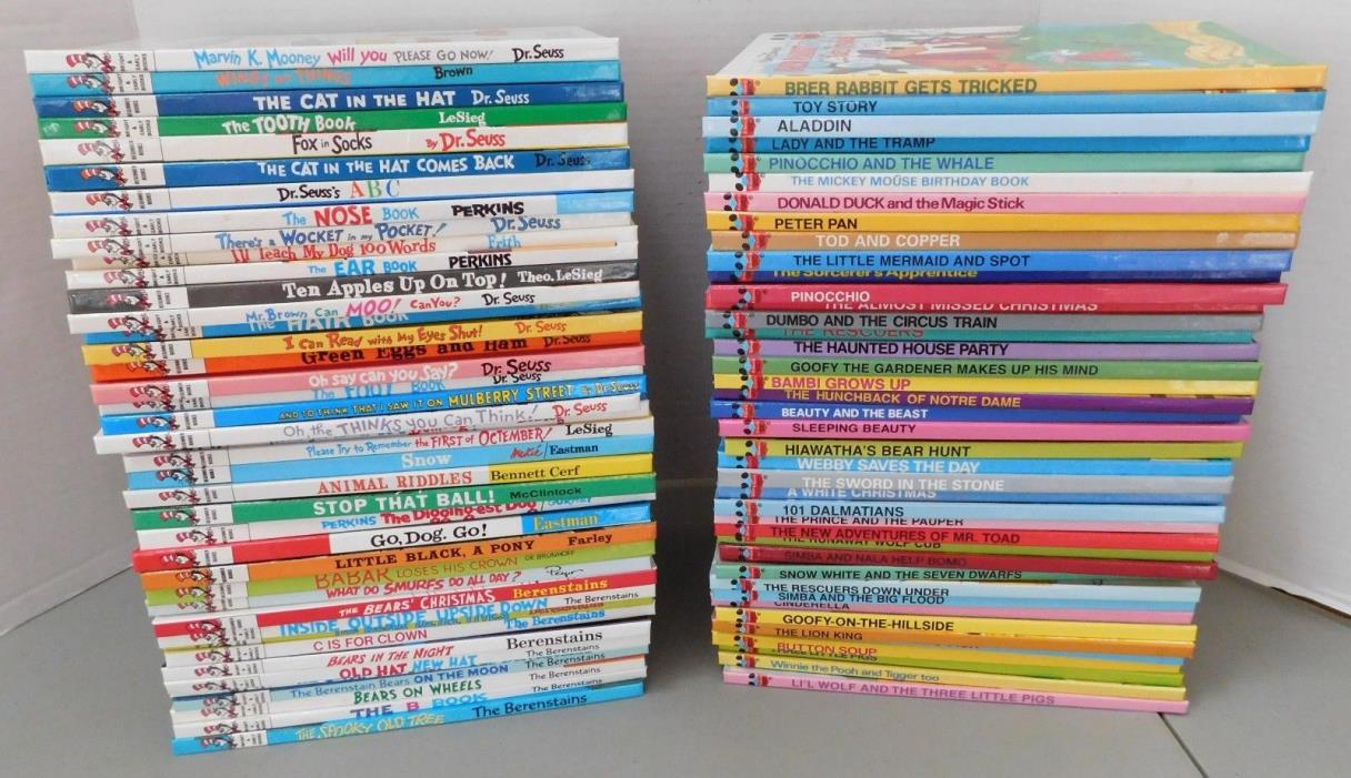 83 DR SEUSS I CAN READ  HARDCOVER BOOKS EXCELLENT DISNEY BERENSTAIN BEARS & MORE