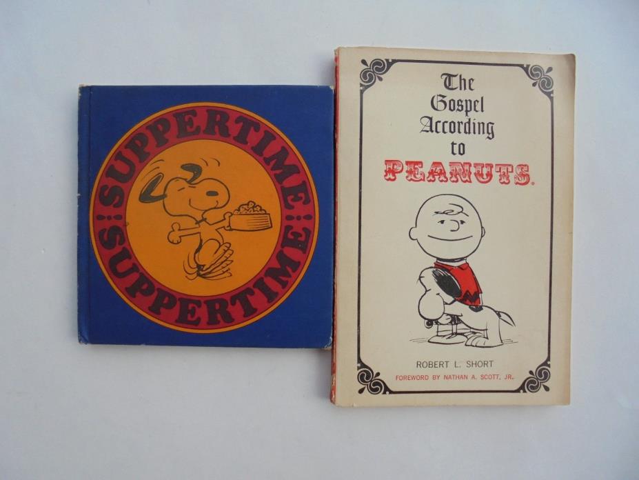 Lot of 2 Charles Schultz Charlie Brown Snoopy Suppertime Gospel Accord Peanuts