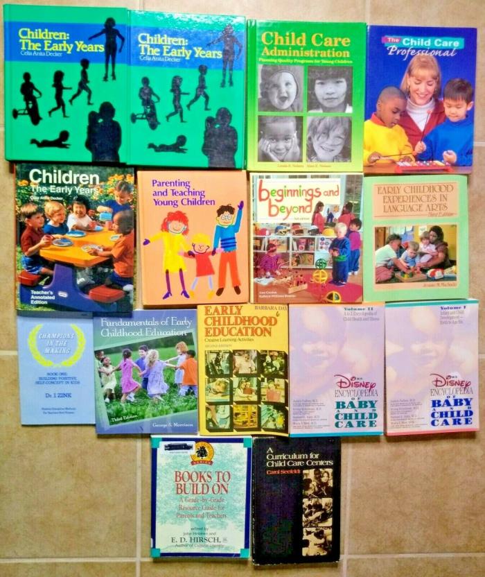 Child Care Education Books Lot of 15
