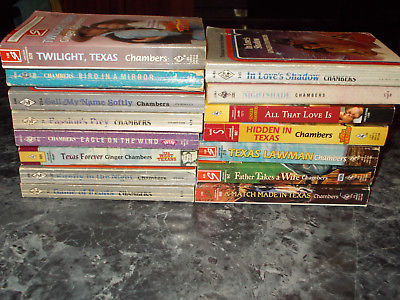 Harlequin Ginger Chambers lot of 15 contemporary romance paperbacks