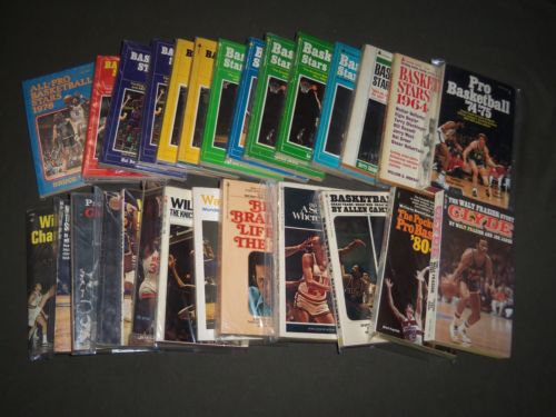 1960'S-1980'S PRO BASKETBALL PAPERBACK BOOKS LOT OF 29 - CW 6001