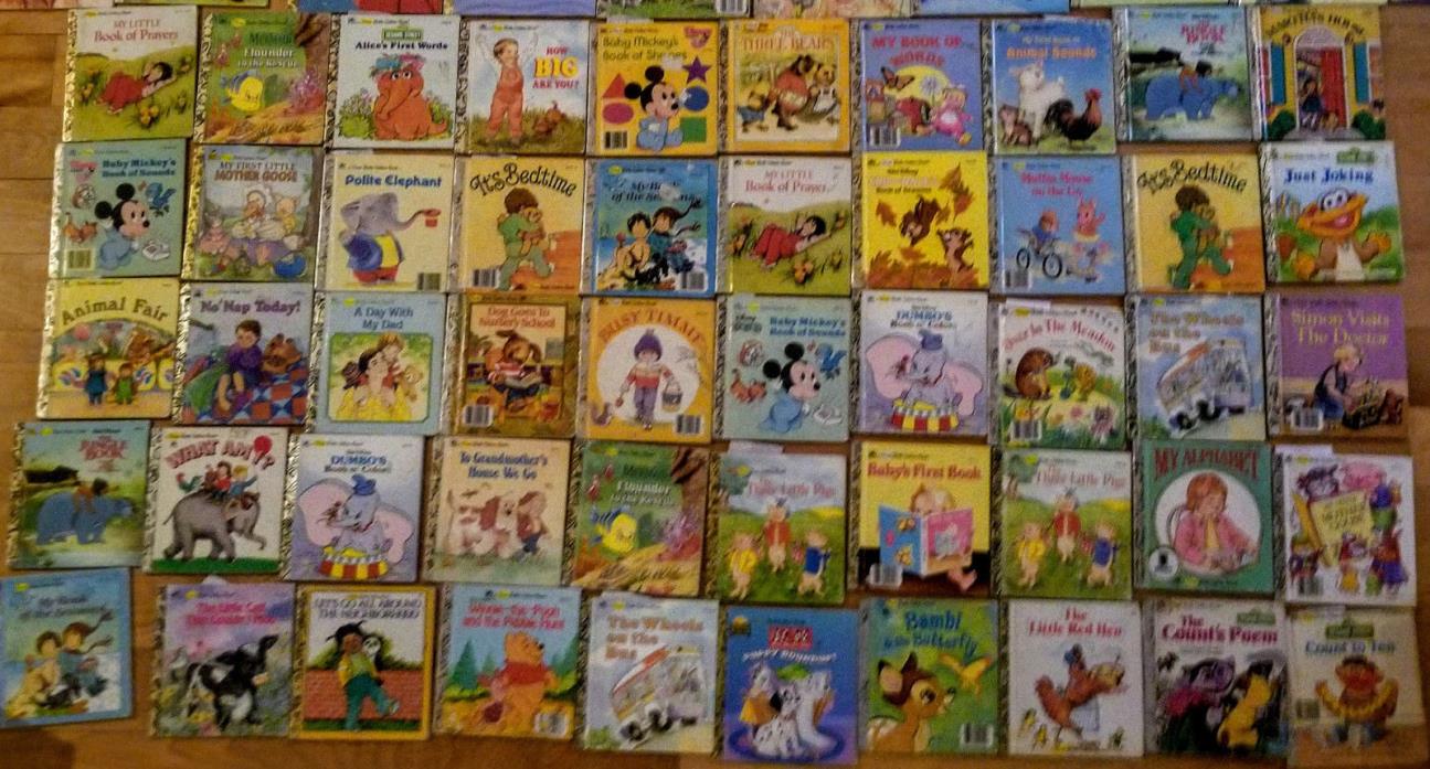 Lot of 125 Vintage LITTLE GOLDEN BOOKS AND my FIRST LITTLE GOLDEN BOOKS