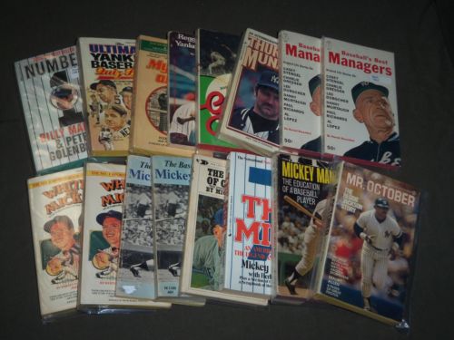 1960'S-1980'S NEW YORK YANKEES PAPERBACK BOOKS LOT OF 16 -MANTLE- FORD - CW 6000