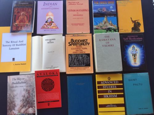 Eastern Books Lot A: Hinduism, Bhakti, Buddhism, Sikhism  (15 books)