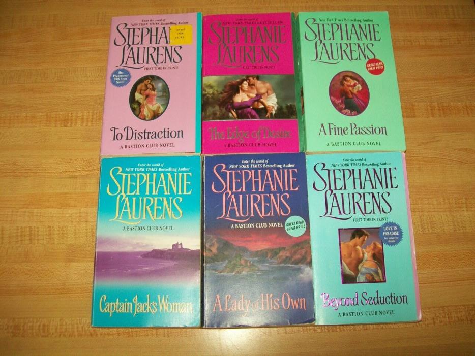 STEPHANIE LAURENS LOT 6 DIFFERENT BOOKS PAPERBACK SEE BELOW FOR LIST 4 R BASTION