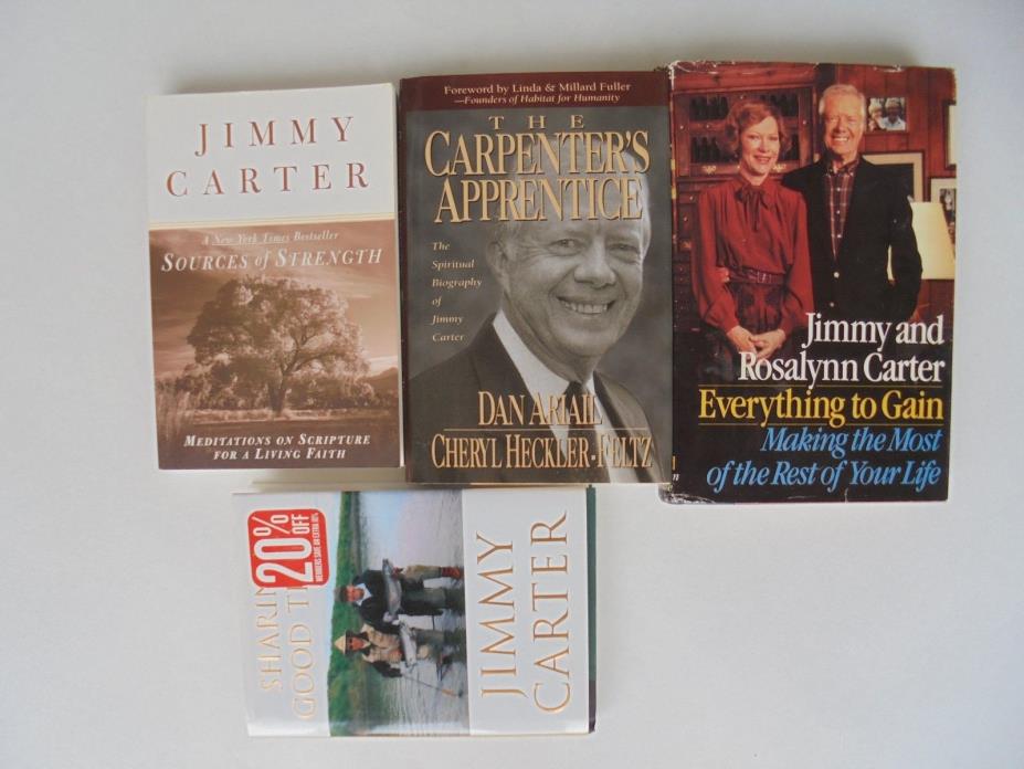 4 Lot President Jimmy Carter Carpenters Apprentice Everything to Gain Strength