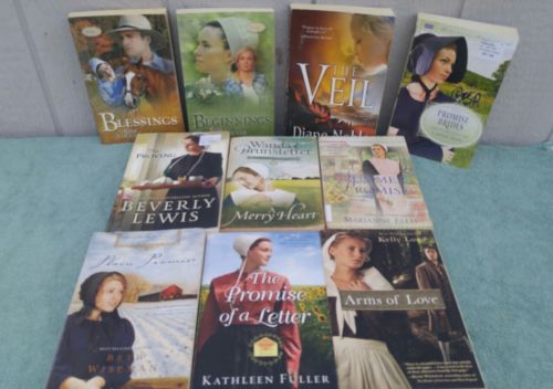 Lot Of 10 Christian Romance Amish Books Lewis Be inserted and more