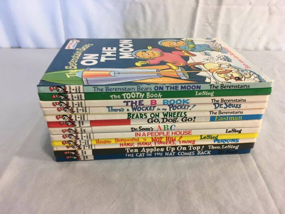 12 Dr Seuss Books Bright & Early and Beginner Berenstain Bears Cat in the Hat
