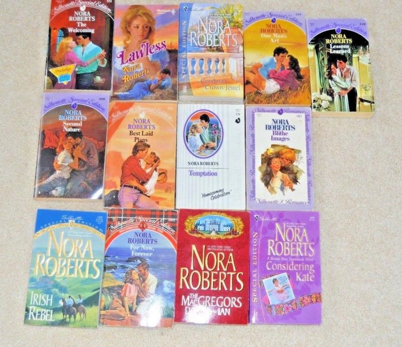 Nora Roberts romance book lot 13 books original edition +