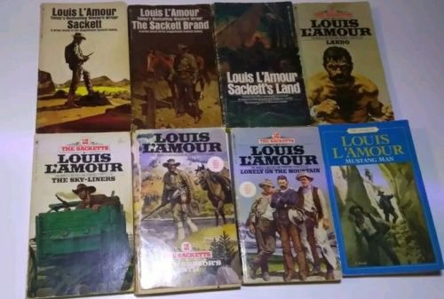 LOUIS L’AMOUR 20 BOOK LOT  PB Various titles Vintage 70s 80s some The Sacketts