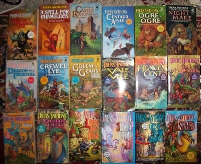 Lot of 20 Piers Anthony Xanth novels series books 1-19 24 collection set