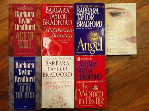 Lot 14 Barbara Taylor Bradford paperback novels, romance