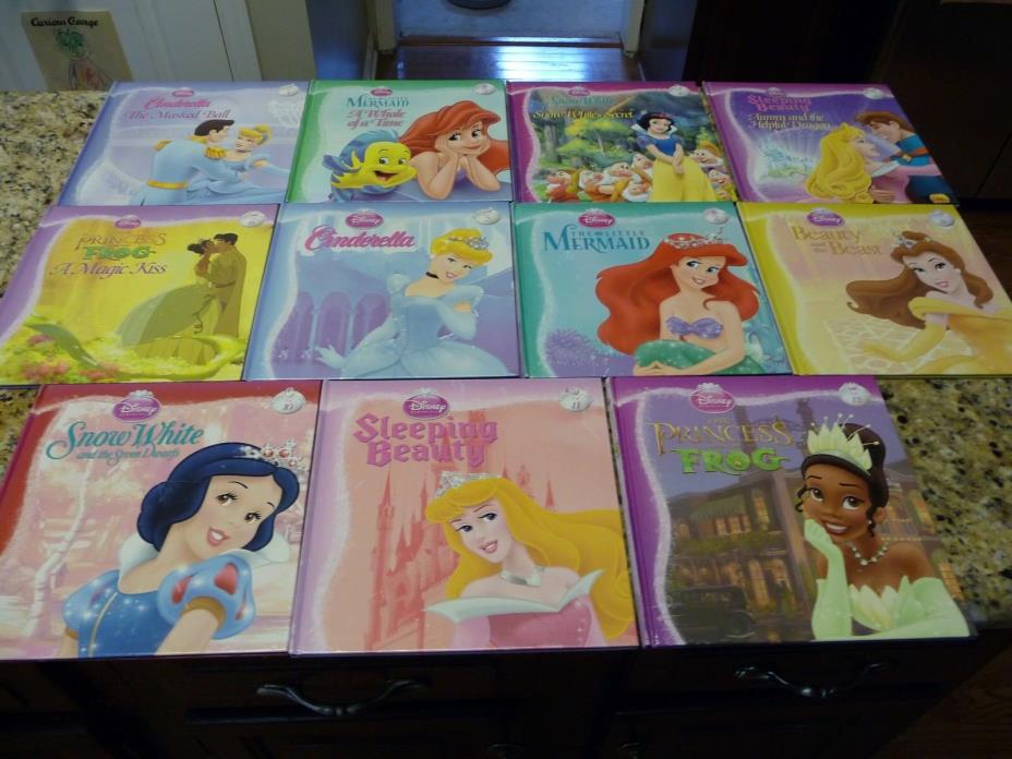 Nice! Disney Princess set #'s 1-12 no 3 hardcover lot Cinderella Snow White AR