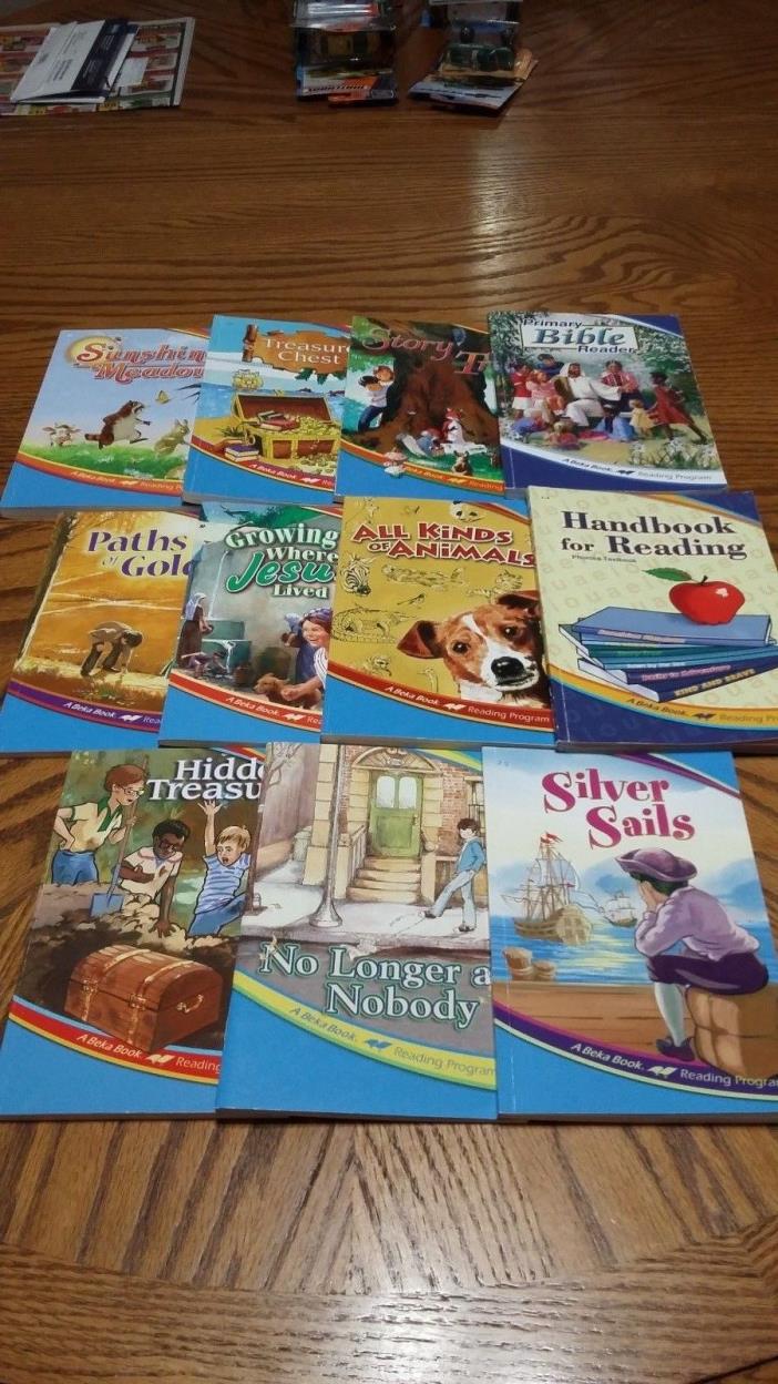 Lot of 11 Books Abeka 2nd Grade Readers Primary Bible Reader Handbook Second 2