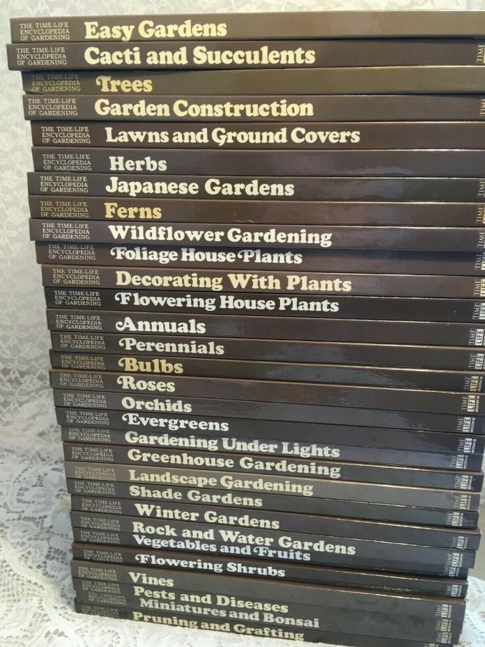 The Time Life Encyclopedia of Gardening 24 Books Indoor Outdoor Plants Gardens