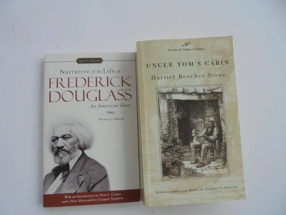 2 Lot PB Narrative Life Frederick Douglass American Slave Uncle Toms Cabin Stowe