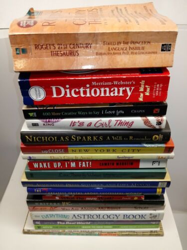 Lot of 19 Women's Interest /Men /Astrology/Love Poems/DICT/THESAURAS/NYC GUIDE