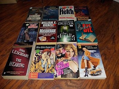 Lot of 50 Mysteries paperbacks, Various Authors,