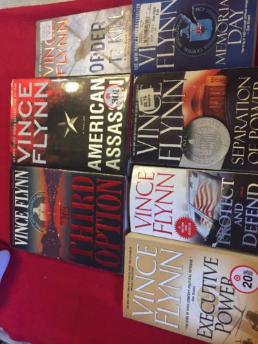 LOT OF 7 VINCE  FLYNN Books. Smoke Free Home. Great Shape *