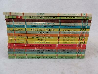 Lot of 17 GOLDEN PRESS GOLDEN LIBRARY OF KNOWLEDGE Books 1960s