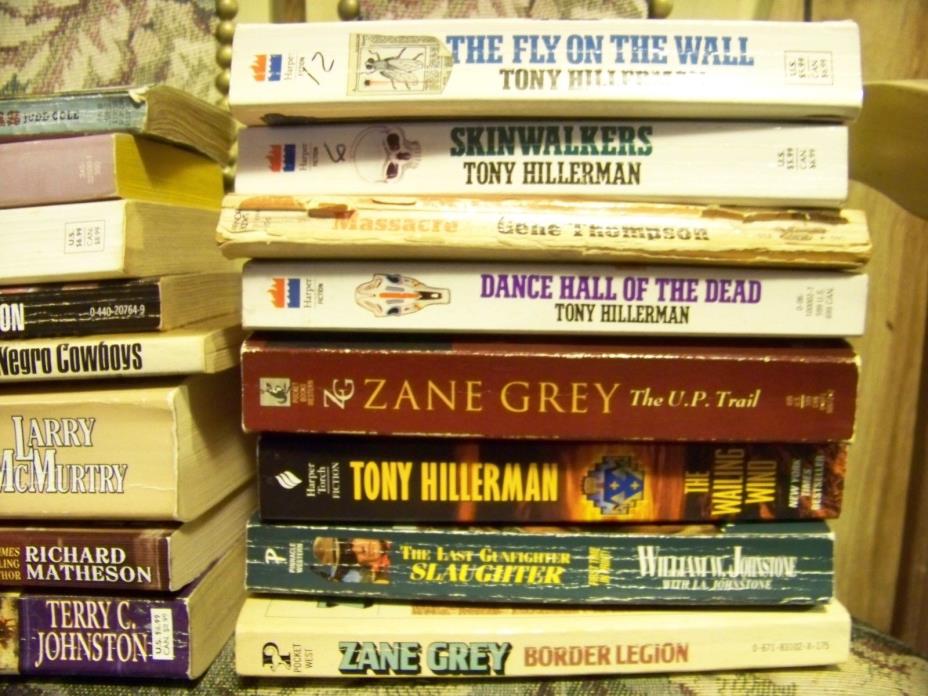 (16) PB Books Westerns & Tony Hillerman