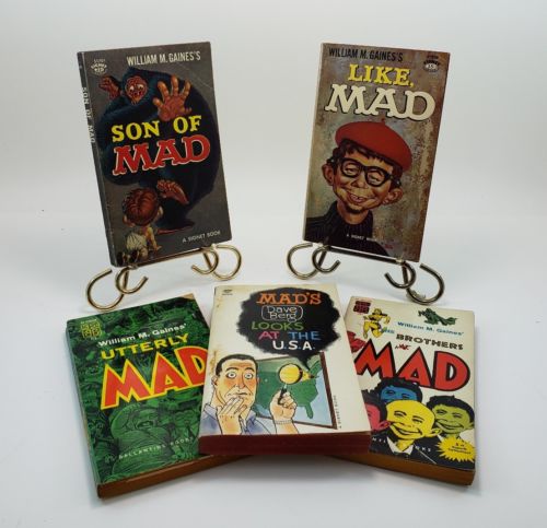 Lot of 5 MAD Paperback Books ~ Signet & Ballantine ~ 1950 1960 Very Cool