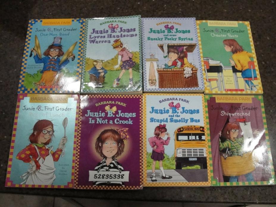 Lot of 8 Junie B Jones Books Barbara Park Scholastic First Grader Valentine SC +