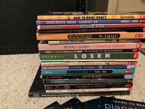 Mixed Lot 40+ Children/ Teen Books Scholastic Junie B Beverly Cleary Wimpy Kid