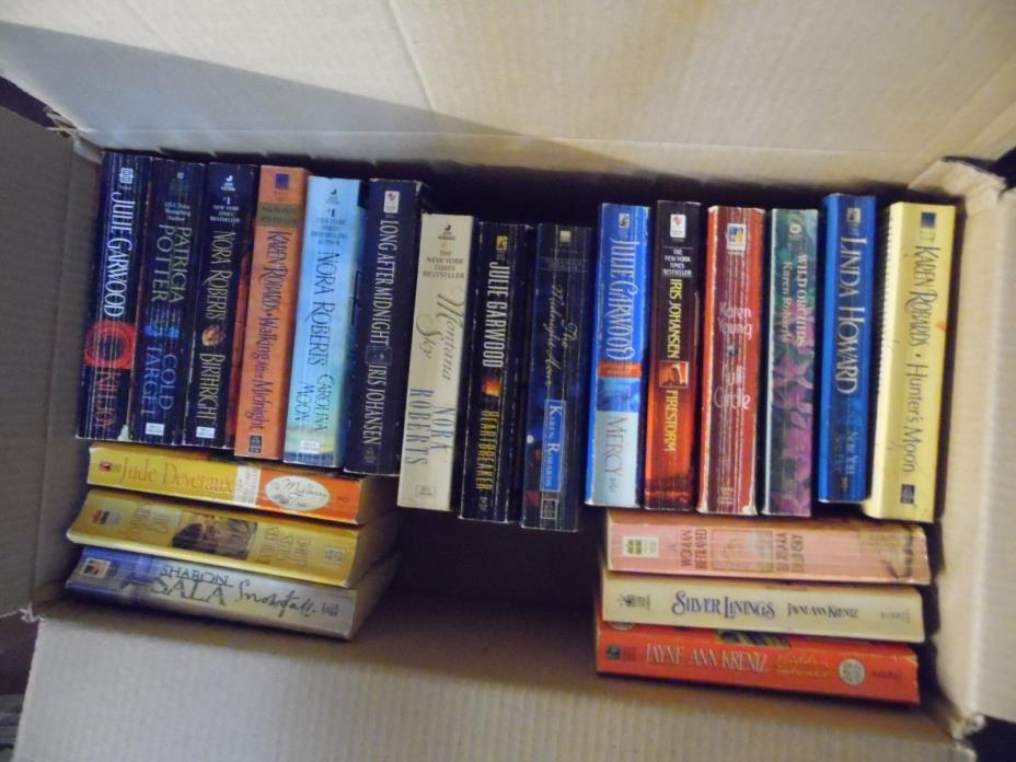 Large Lot of 25 Contemporary, Suspense Romance Paperback Books