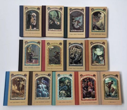 A SERIES OF UNFORTUNATE EVENTS Complete Set Hardcover Books 1-13 Lemony Snicket